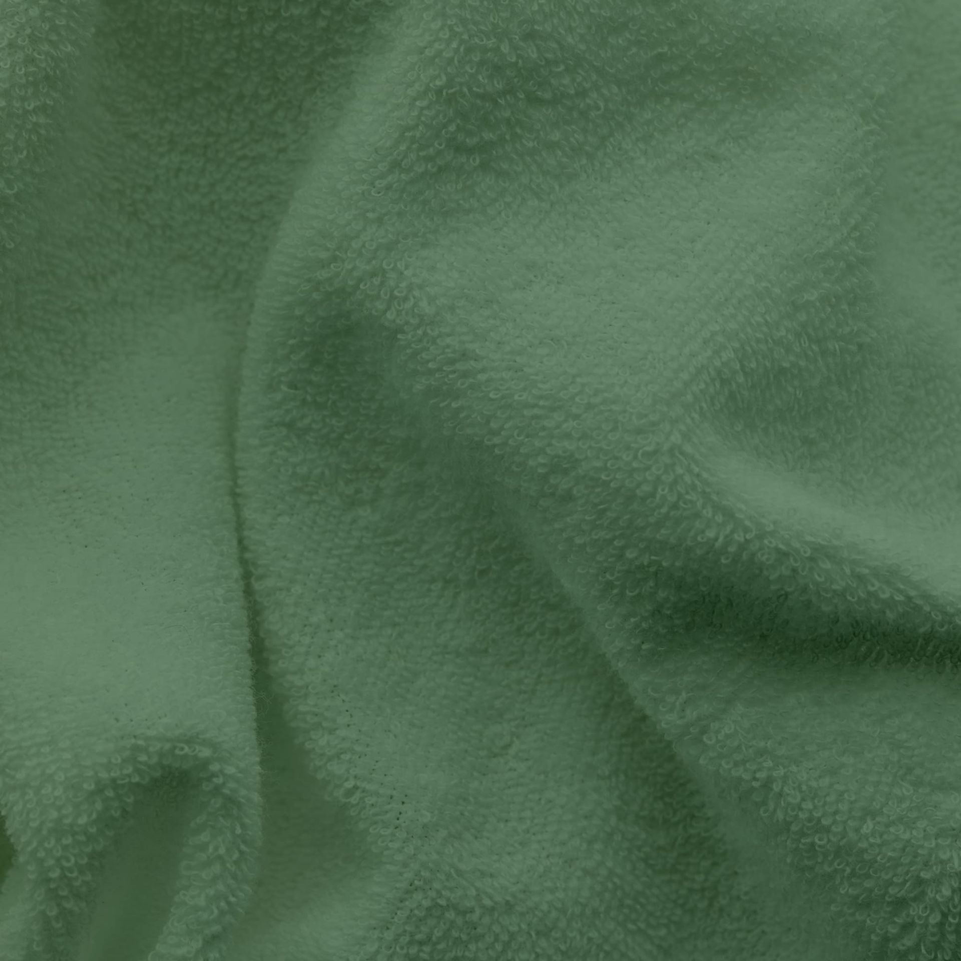 Spannbettlaken Frottex von Schlafgut in Farbe green mid aus 75% Bio-Baumwolle und 25% Polyester Stoff