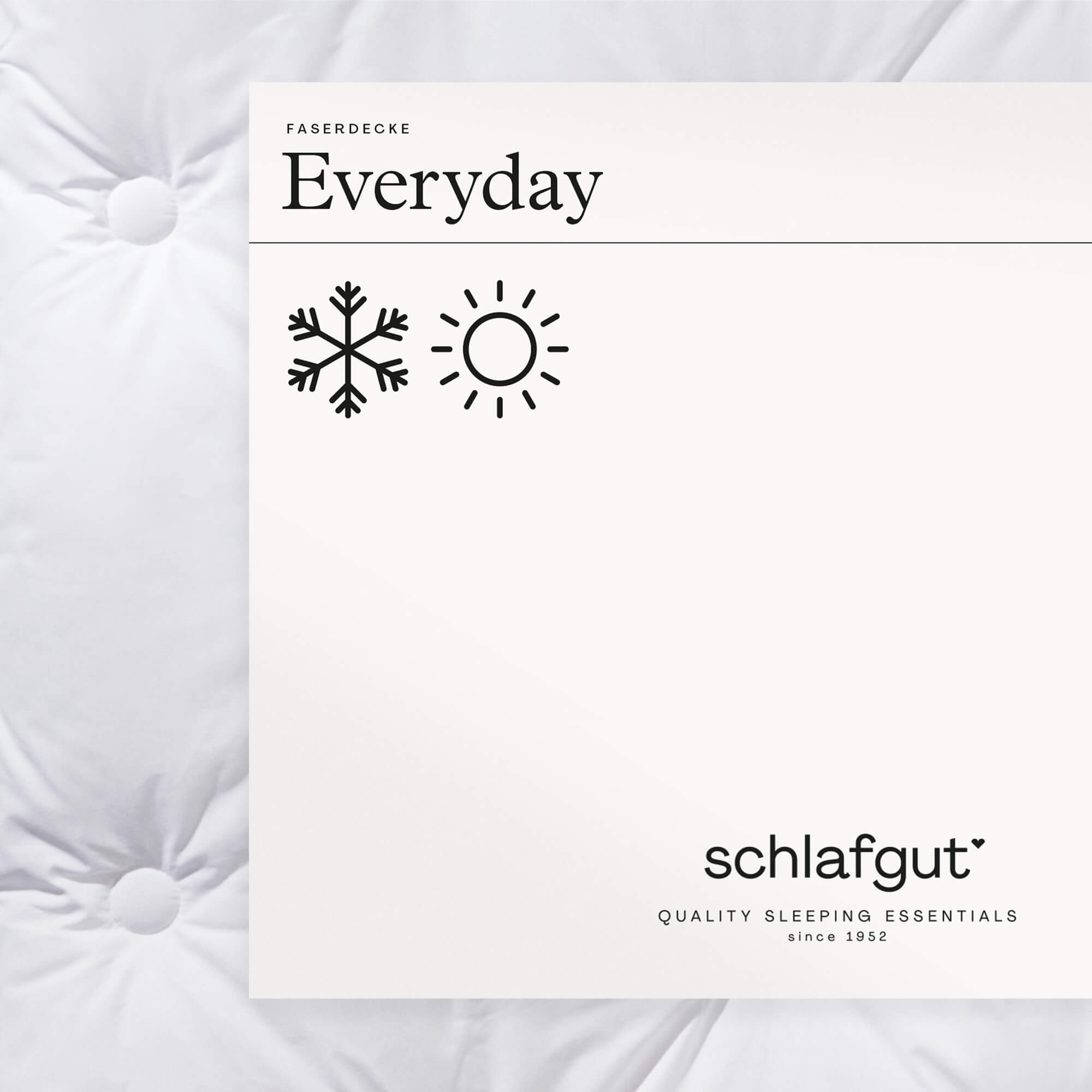 Faserdecke Pure Everydaybettdecke schlafgut 200x200cm Faserdecke Pure Everydaybettdecke schlafgut 200x200cm