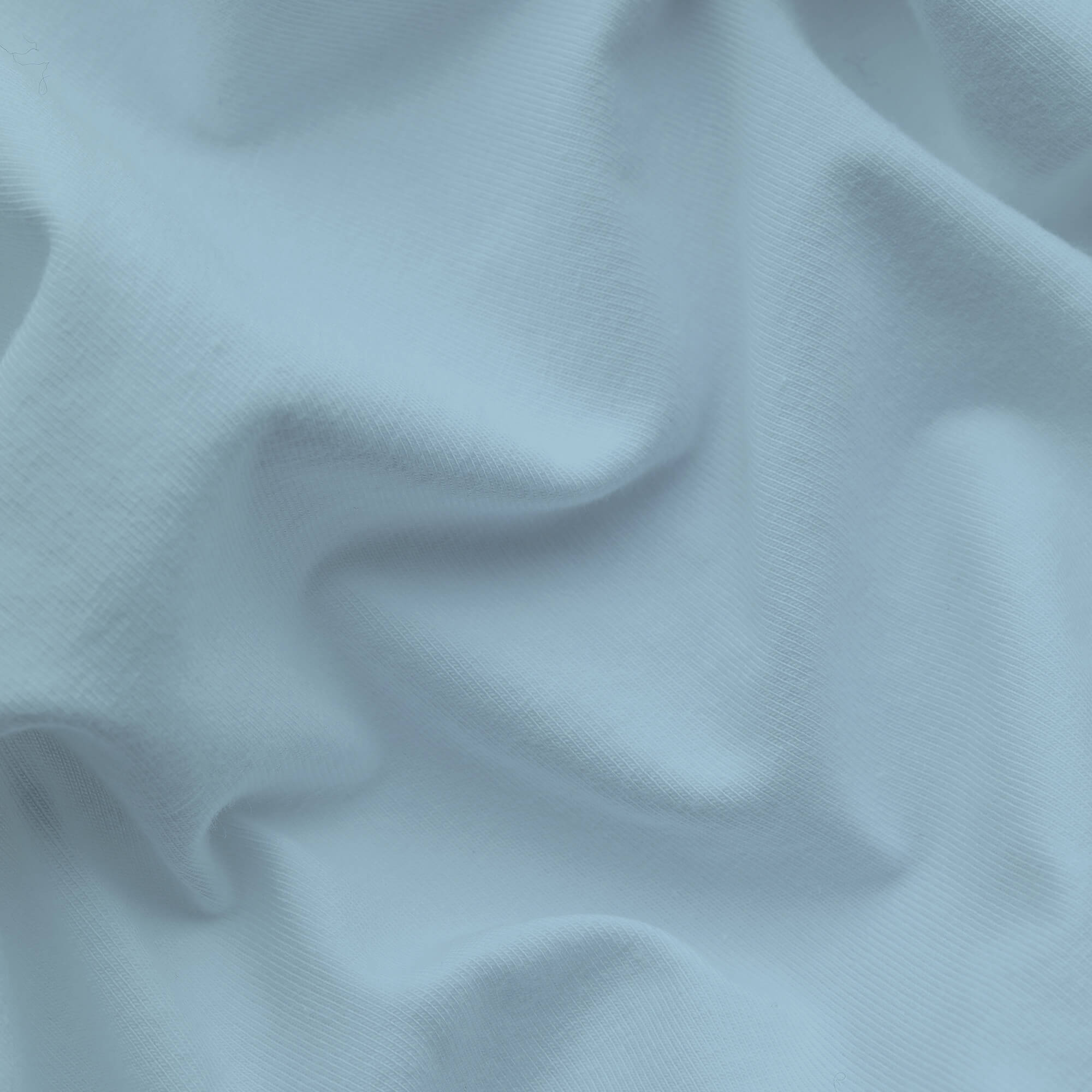 Spannbettlaken Casual von Schlafgut in Farbe blue light aus 100% Bio-Baumwolle Stoff