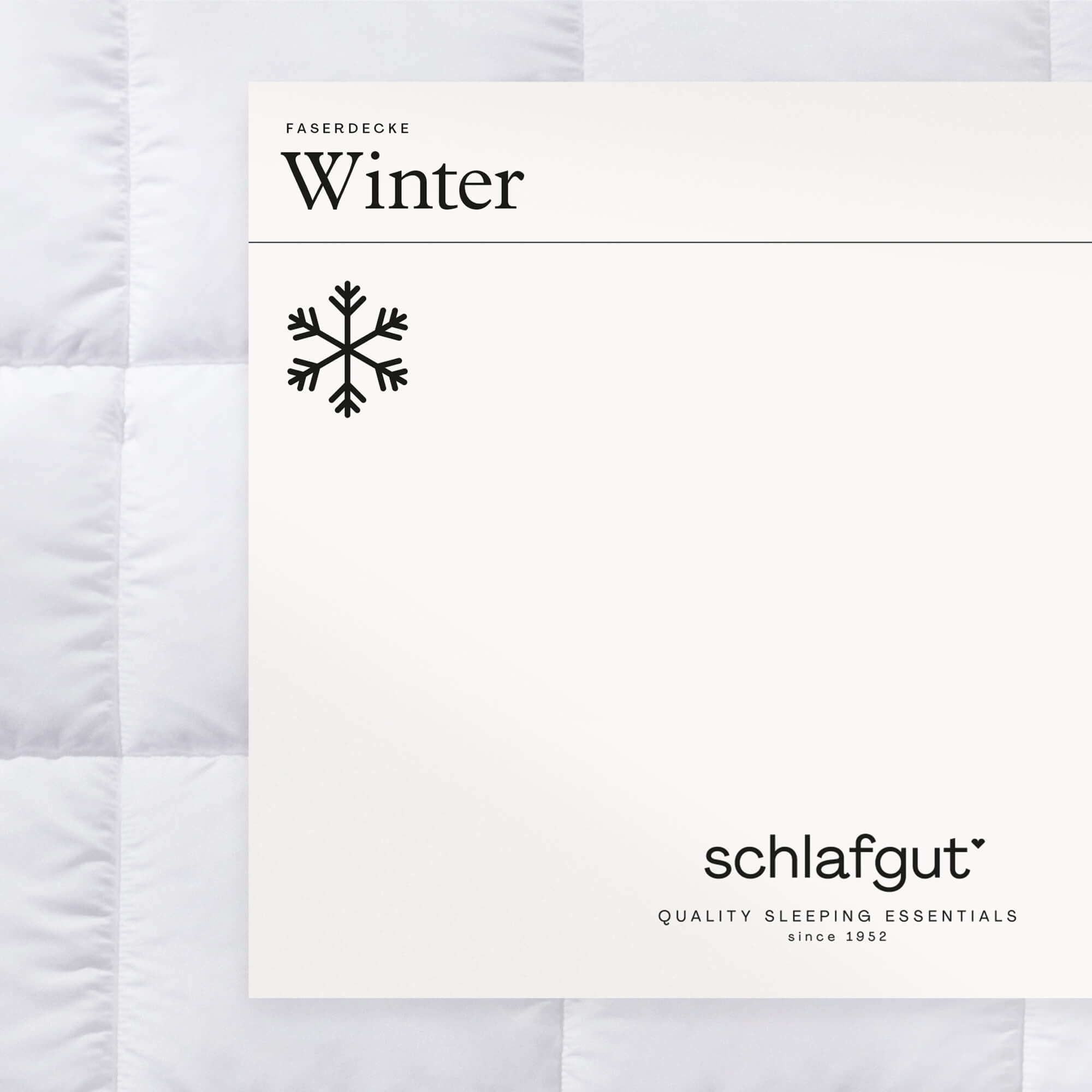 Faserdecke Pure Winterbettdecke schlafgut 135x200cm