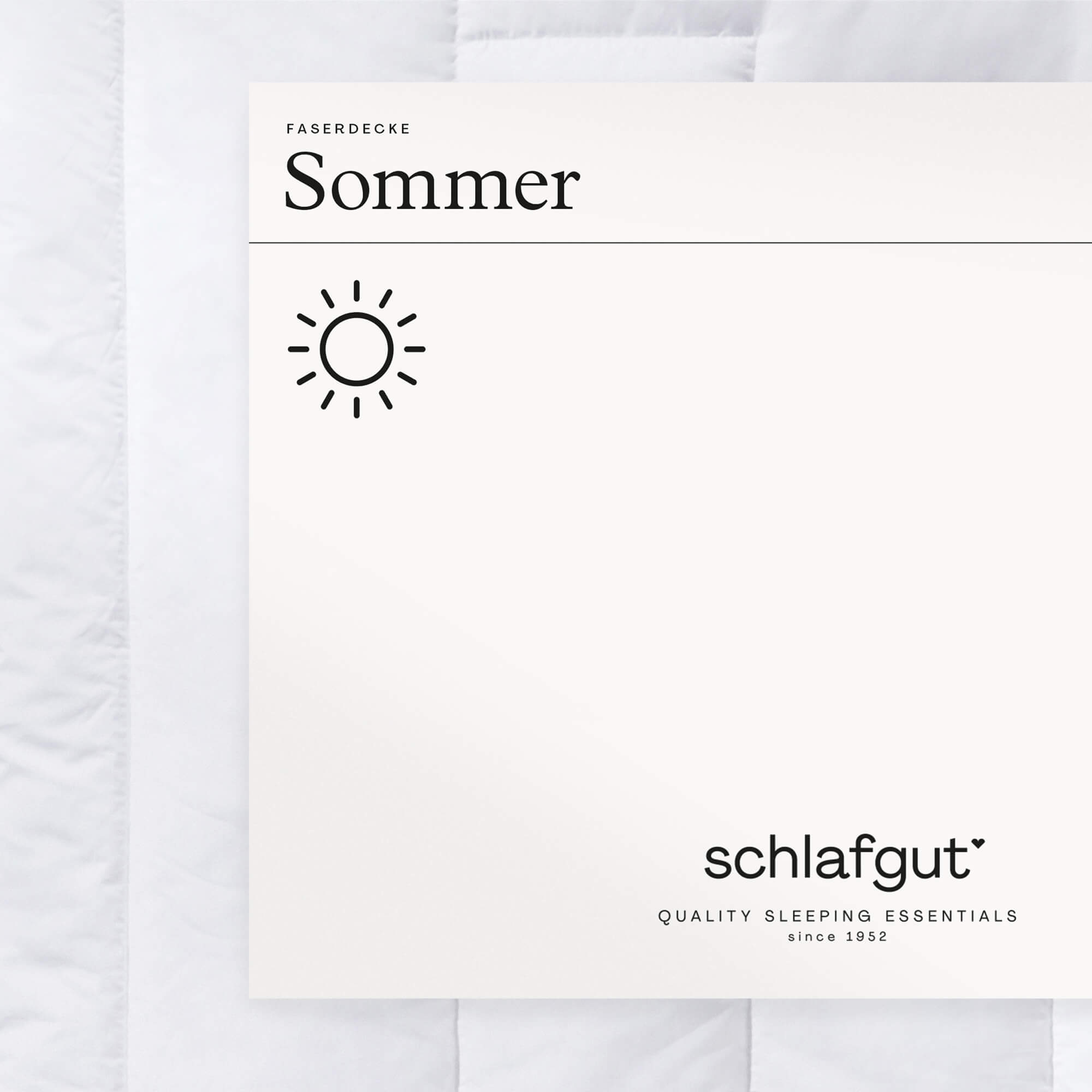 Faserdecke Premium Sommerbettdecke schlafgut 155x220cm Faserdecke Premium Sommerbettdecke schlafgut 155x220cm