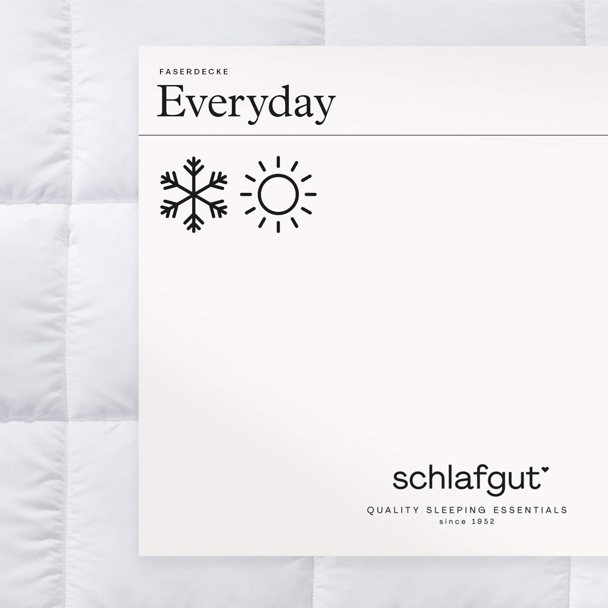 Faserdecke Pure Everydaybettdecke schlafgut 135x200cm