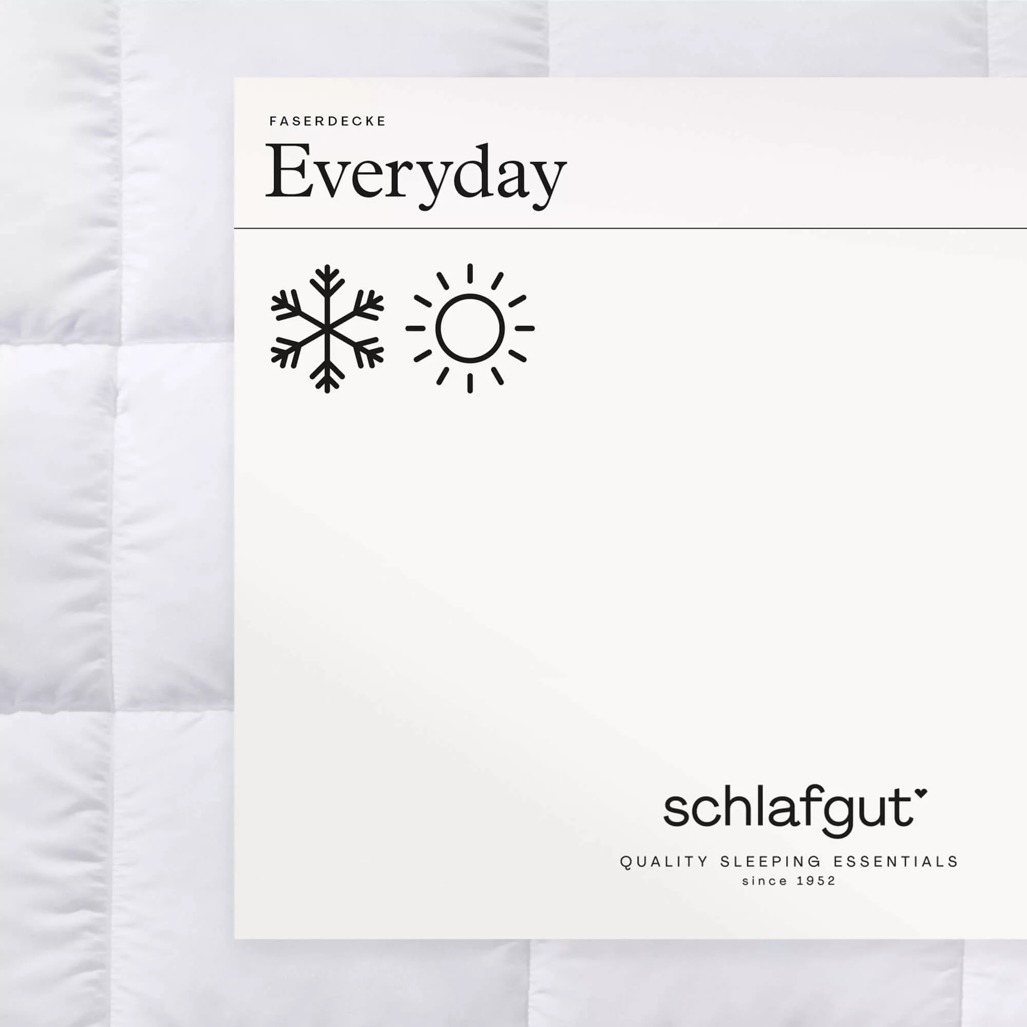 Faserdecke Pure Everydaybettdecke schlafgut 135x200cm