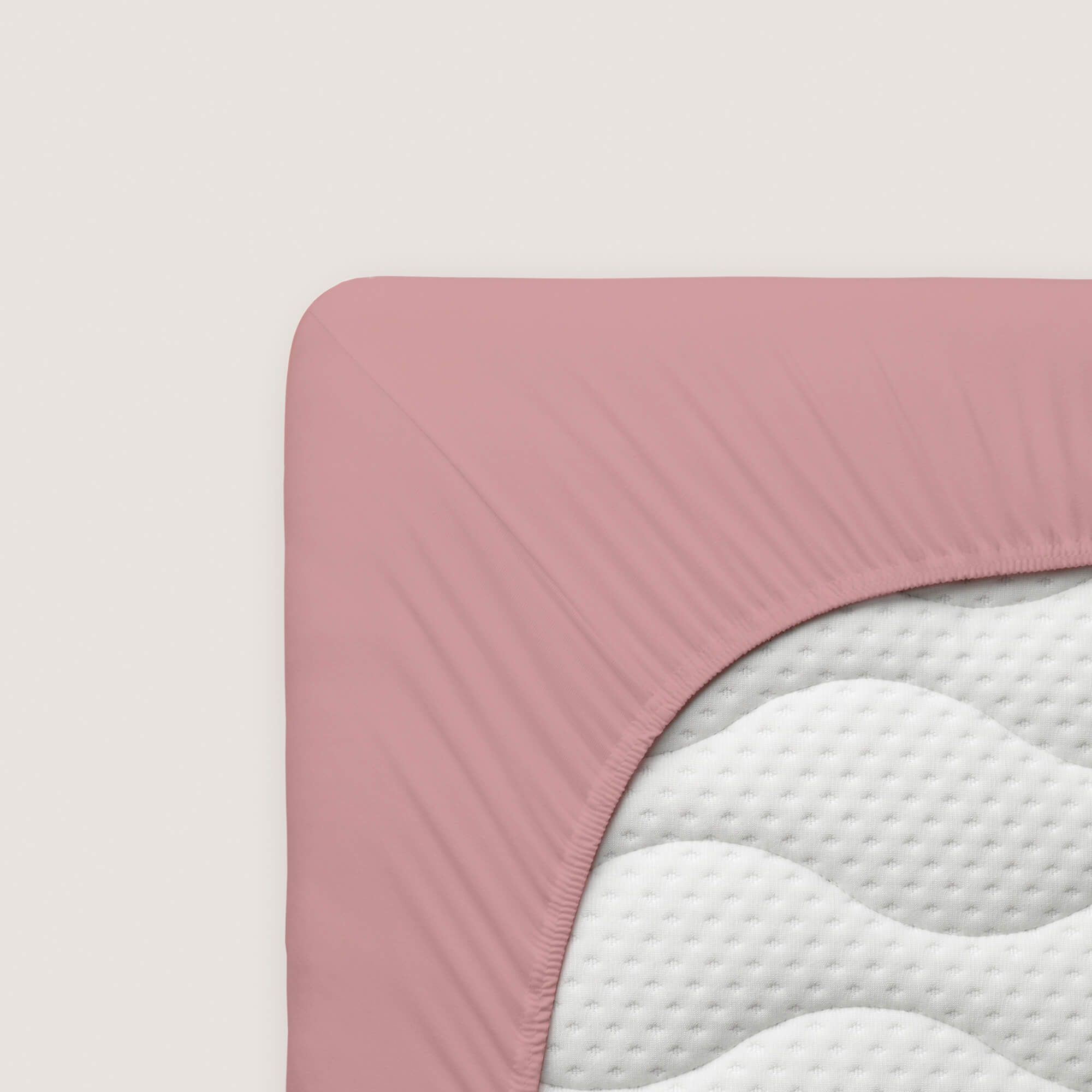 rosa schlafgut Spannbettlaken Zwirn Jersey Premium aus Baumwolle/Elasthan
