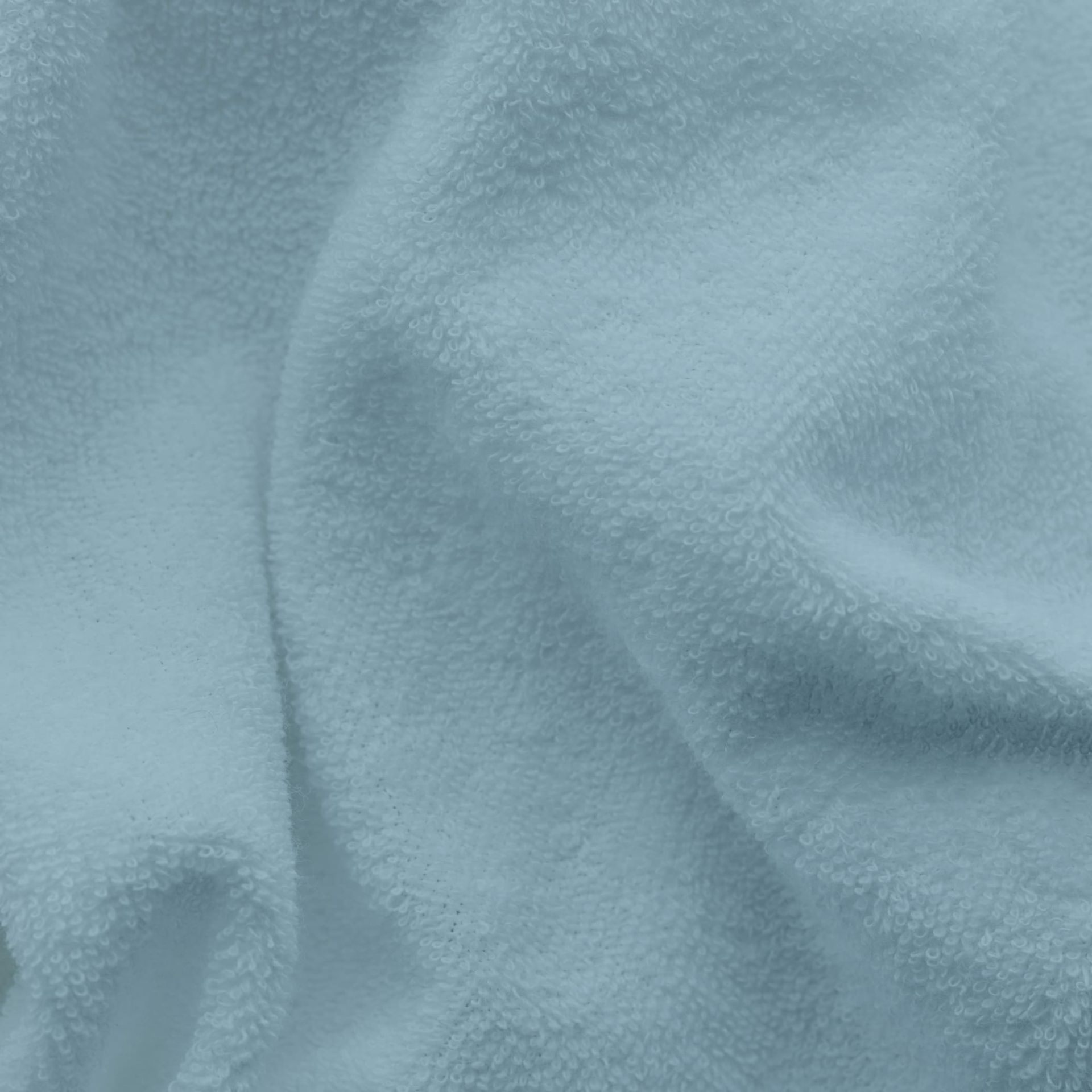 Spannbettlaken Frottex von Schlafgut in Farbe blue light aus 75% Bio-Baumwolle und 25% Polyester Stoff