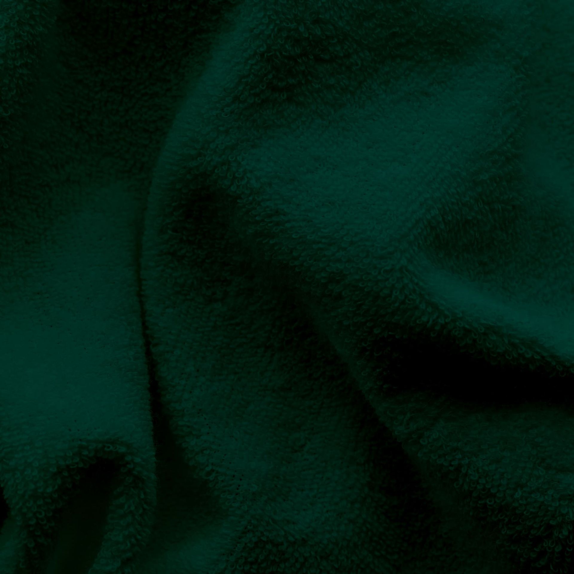 Spannbettlaken Frottex von Schlafgut in Farbe green deep aus 75% Bio-Baumwolle und 25% Polyester Stoff